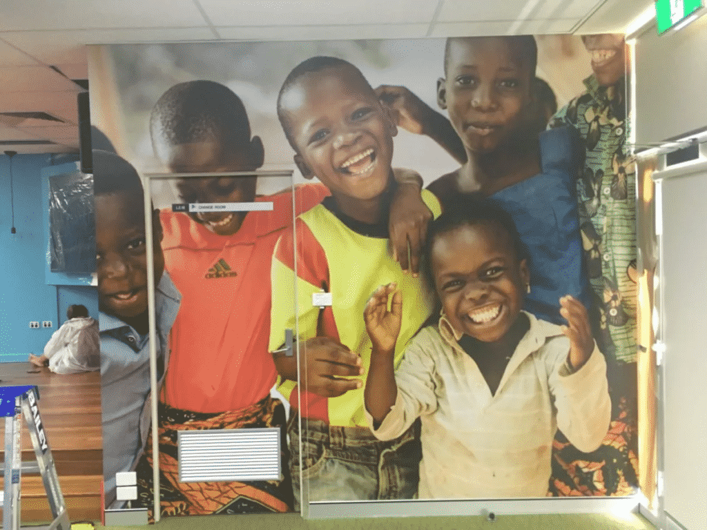 Compassion Australia - Wall Graphics Newcastle - Big Colour