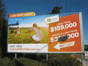 Saddlers Ridge - Billboards & Billboard Printing Newcastle - Big Colour