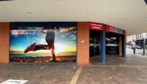 Sports Power Shop Front Signs Newcastle - Big Colour