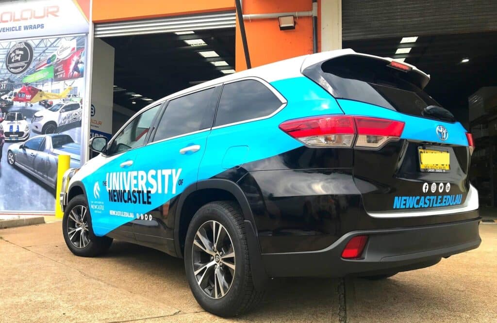 University of Newcastle Car Wrapping Services Newcastle - Big Colour