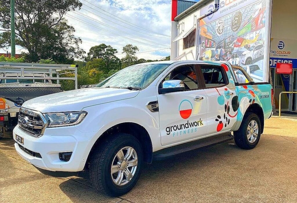 Groundwork Fitness Car Wrapping Services Newcastle - Big Colour