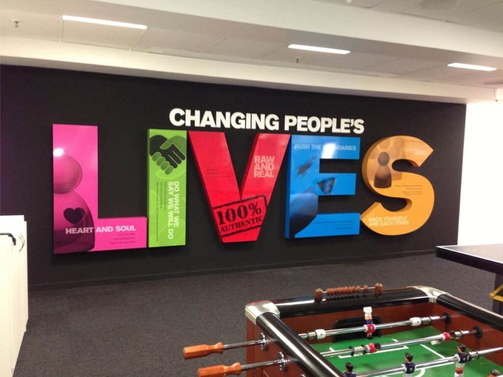 Changing People's Lives - General Signs & Banners Printing Newcastle - Big Colour