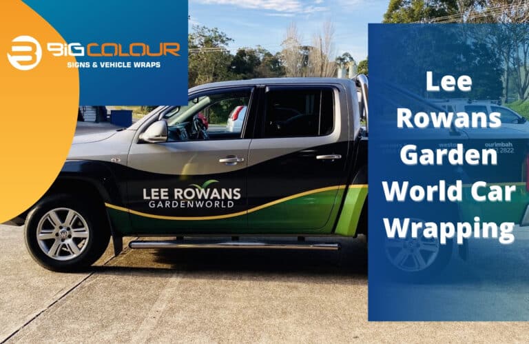 Lee Rowans Garden World Car Wrapping