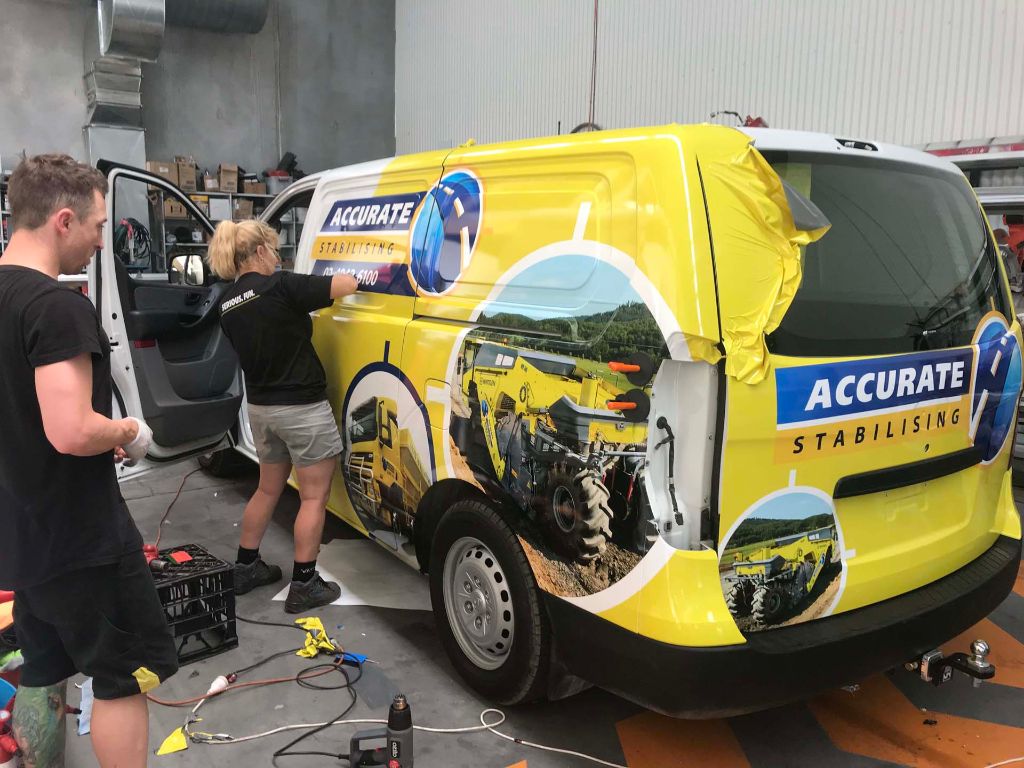 Accurate Stabilising Vinyl Graphic Removal Newcastle - Big Colour