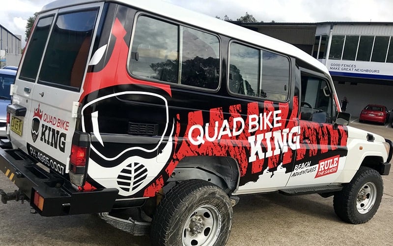Quadbike King - Car Wrapping Services Newcastle - Big Colour