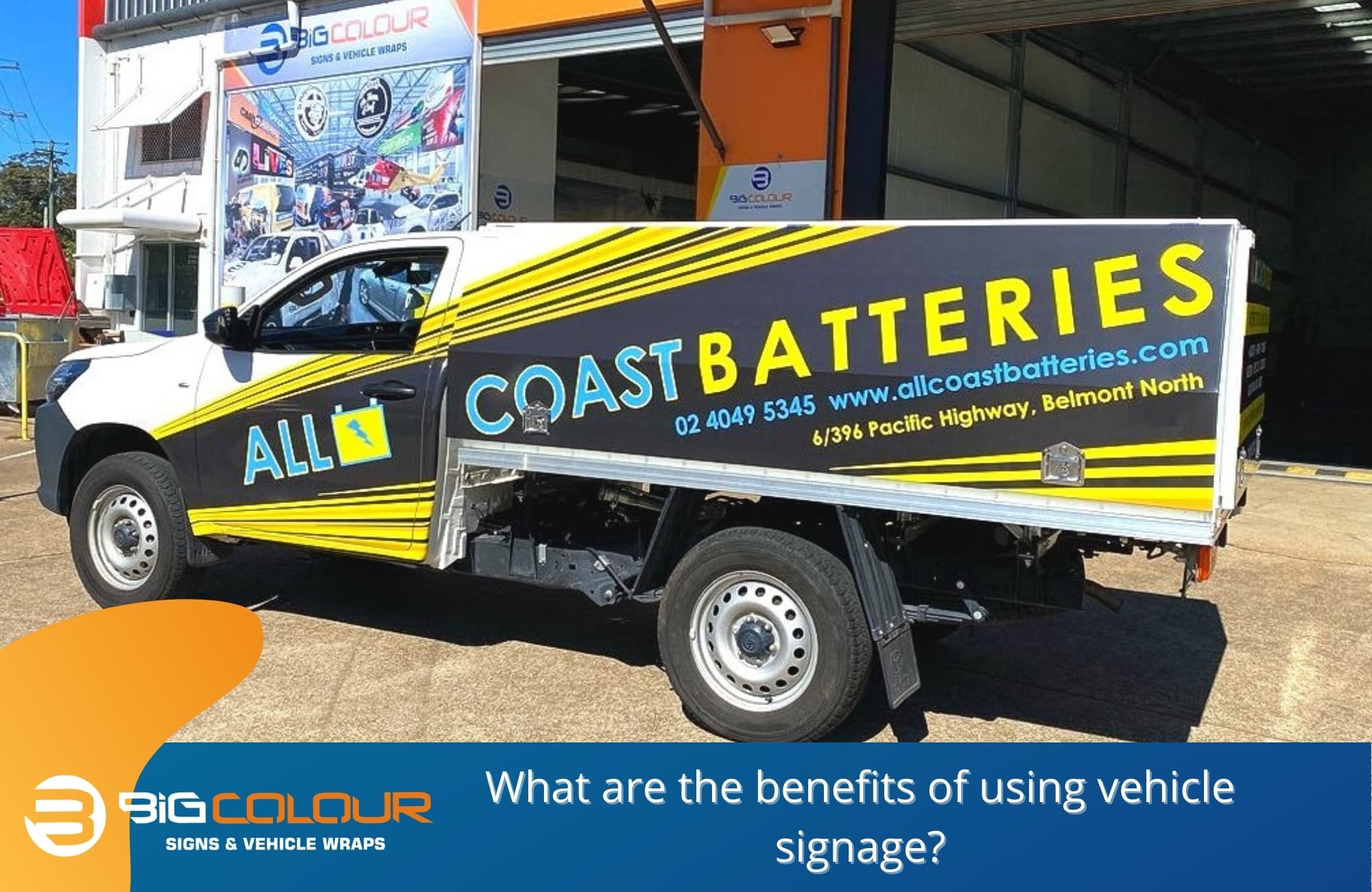 What are the benefits of using vehicle signage