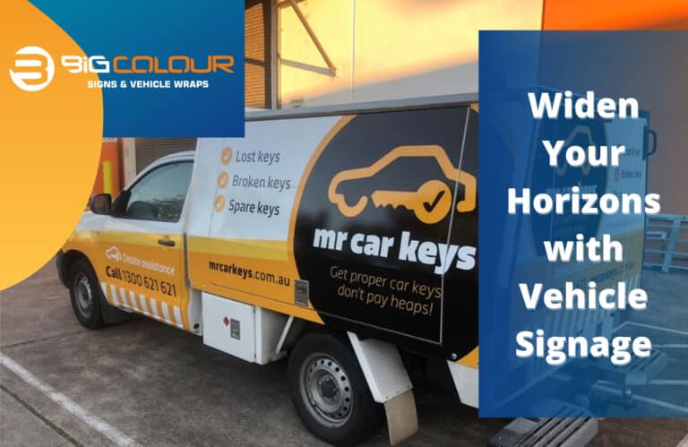 Widen Your Horizons with Vehicle Signage