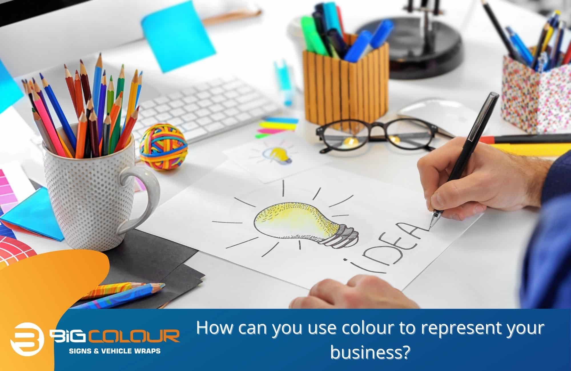 How can you use colour to represent your business?