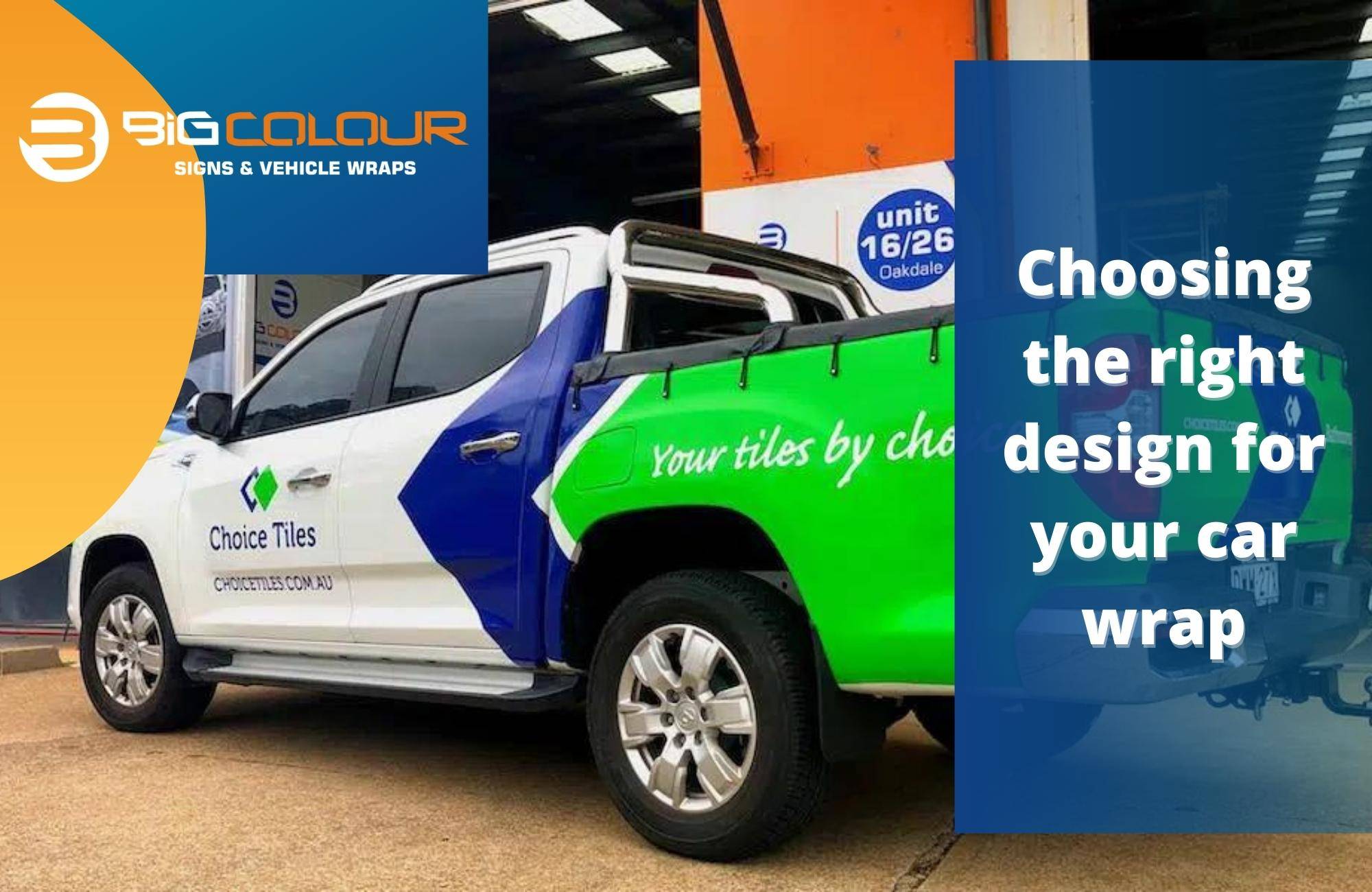Choosing the right design for your car wrap